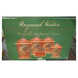 RAYMOND WAITES HOLIDAY CERAMIC CANISTERS
