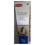 RUBBER MAID 35IN GARMENT RACK