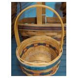 2 PC MATCHING LONGABERGER BASKETS