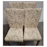 4 PC UPHOLSTERED CHAIRS