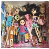 BARBIE CASE AND ASSORTED DOLLS