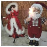 MRS AND MR CLAUS FIGURES 24IN