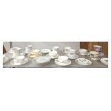 GROUP OF ASSORTED CUPS AND SAUCERS