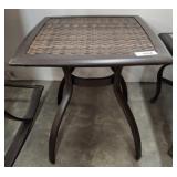 RESIN WICKER OUTDOOR SIDE TABLE