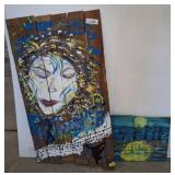 C PASCHAL ACRYLICS ON BOARD 2 PC