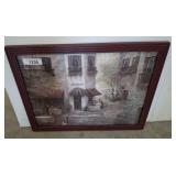 FRAMED CAGE SCENE 24X18