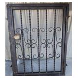 WROUGHT IRON LOCKING GATE 32X42