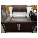 QUEEN SIZED SLEIGH STYLE BED