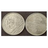 2 PC HUTT RIVER PROVINCE COINS