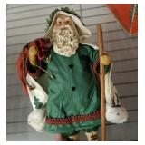 WOODEN DECOR, SANTA FIGURINE