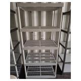 PLASTIC SHELVING UNIT 36X24X75
