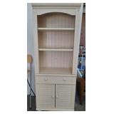 LOUVERED BOTTOM LIBRARY STYLE SHELF