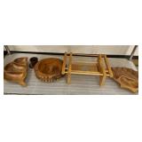 EXOTIC WOOD Dï¿½COR-SNACK BOWLS, MISC