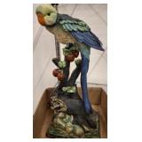 EXOTIC BIRD FIGURINE SHOWS DAMAGED ON WING