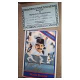 WADE BOGGS LIMITED EDITION TILE-CARD WITH COA