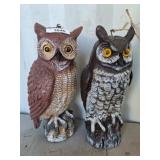 2 PC COMPOSITE OWLS