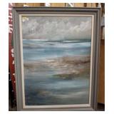 ABSTRACT OCEAN SCENE PRINT 36X47