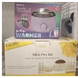 VIVITAR WAX WARMER, MINI PRO SALON KIT
