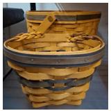 2 PC MATCHING LONGABERGER BASKETS