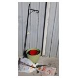 PLANTERS, BUCKETS, FLAG HOLDER, MISC