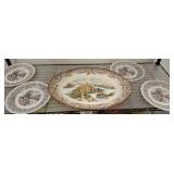 ITALIAN MADE VICTORIAN STYLE PLATES/PLATTER