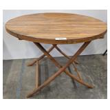 SPLIT BAMBOO FOLDING ROUND TABLE