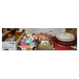 ASSORTED FAUX ORANGES, EASTER AND CHRISTMAS DECOR