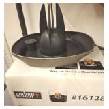 WEBER 2 PC POULTRY ROASTER S