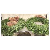 2 PC DECORATIVE WREATHS