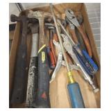 ASSORTED TOOLS, HAMMERS, MISC