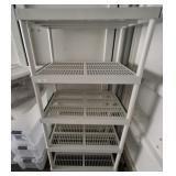 PLASTIC SHELVING UNIT 36X24X72