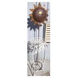 WROUGHT IRON PLANT STAND AND SUNFLOWER Dï¿½COR 48IN