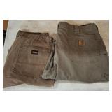 DICKIES 38/32, CARHARTT 40/32