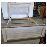 QUEEN SIZED BED, HEAD FOOT AND RAILS