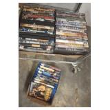 GROUP OF DVDS AND BLURAYS