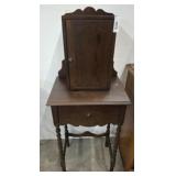 SPOOL LEG CABINET TOP SMOKING STAND