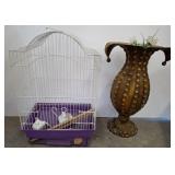 BIRD CAGE, DECORATIVE VASE