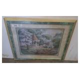 FRAMED AND MATTED GAZEBO 28X24