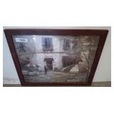 FRAMED CAGE SCENE 24X18