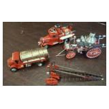 MATCHBOX AND ASSORTED MINIATURE FIRE TRUCKS