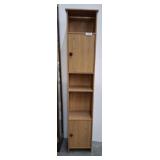 2 DOOR BOOK SHELF CURIO 12X10X68