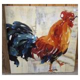 STRETCHED CANVAS ROOSTER 28X28