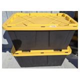 2 PC 27 GAL PROFESSIONAL GRADE STORAGE CONTAINERS