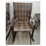 RESIN WICKER OUTDOOR ROCKING CHAIR