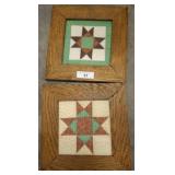 OAK FRAMED PATCHWORK DESIGNS