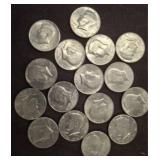 16 BICENTENNIAL KENNEDY HALF DOLLARS