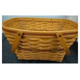 LONGABERGER DOUBLE HANDLE PICNIC BASKET