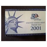 2001 MINT PROOF SET WITH QUARTERS