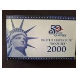 2000 MINT PROOF SET WITH QUARTERS