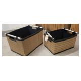 2 PC STORAGE BASKETS